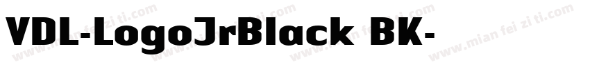 VDL-LogoJrBlack BK字体转换